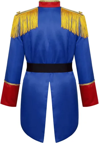 Vista 2 de Runhomal Chaqueta de guardia real para niños y niñas, uniforme de Halloween, disfraz de espectáculo de circo