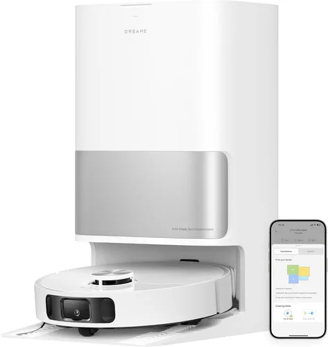 Vista 8 de DREAME L10s Ultra Robot, combo de aspiradora y fregona, limpieza y secado automáticos, base auto-llenable y auto-vaciable para 60 días de limpieza