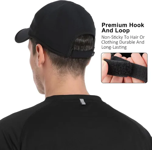 Vista 5 de GADIEMKENSD Sombrero de correr de rendimiento, tela elástica con malla ventilada para entrenamientos al aire libre