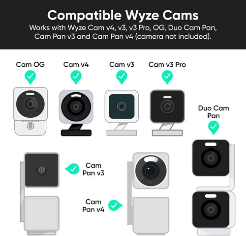 Vista 8 de Adaptador de corriente para enchufe de lámpara Wyze v2 para Wyze Cam v3/v3 Pro/ v4/OG/Pan v3/Pan v4 (cámara vendida por separado)