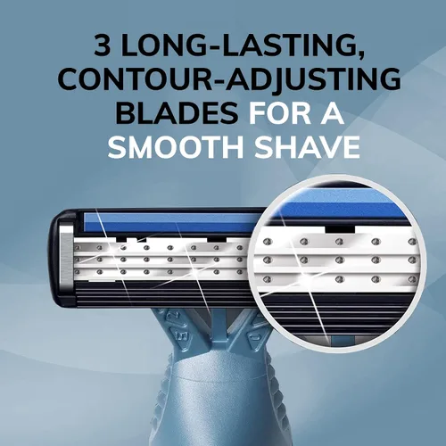 Vista 2 de BiC Flex 3 - Afeitadora desechable para hombre (4 unidades), paquete de de 3