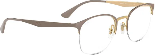Vista 7 de Ray-Ban Rx6422 - Marcos cuadrados para anteojos graduados Beige mate en Arista/Demo Lens