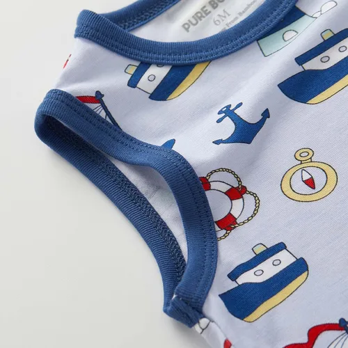 Vista 59 de pureborn Mameluco de algodón súper suave para bebés niños y niñas de 0 a 24 meses