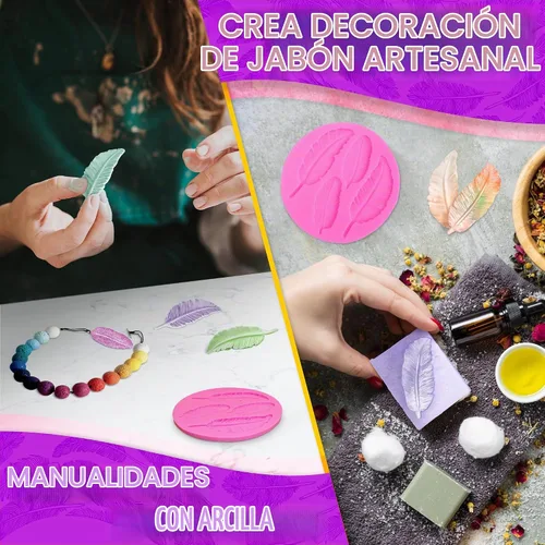 Vista 8 de Molde de plumas para chocolate, silicona flexible, diseño 3D, 0.3 pulgadas