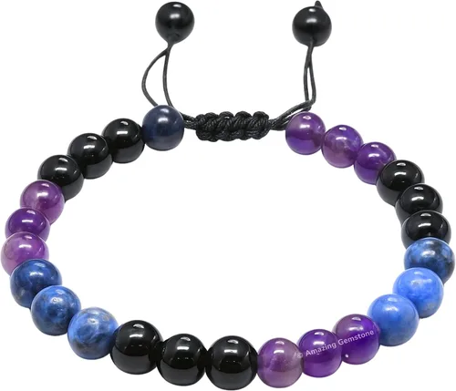 Vista 42 de Pulsera del zodiaco de cristales curativos