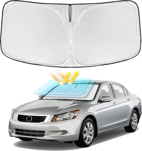 Vista 194 de Parasol de 4 capas para parabrisas, ajuste personalizado, tela 240T