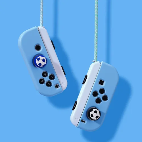 Vista 7 de 4 empuñaduras para el pulgar de Nintendo Switch Joy-Con Joystick, lindos accesorios de silicona suave compatibles con Nintendo Switch OLED Lite