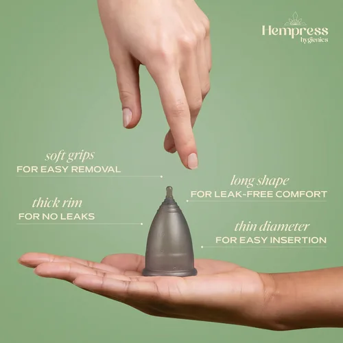Vista 5 de Vaso de carbón, copas menstruales reutilizables para mujer, suaves, cómodas, flexibles, a prueba de fugas, silicona de grado médico, sin blanqueador
