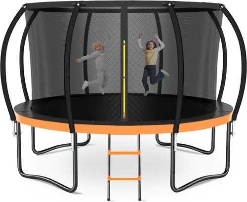 Vista 21 de Zevemomo - Trampolines de 8.0 pies, 10.0 pies, 12.0 pies, 14.0 pies, 16.0 pies, para exteriores, trampolines para niños y adultos, trampolines