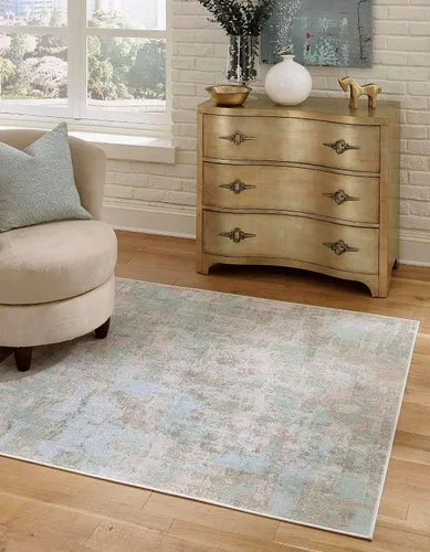 Vista 11 de Unique Loom Lotus Collection - Alfombra rectangular (2 x 3 pies 1 pulgada, rectangular, multicolor y marfil)