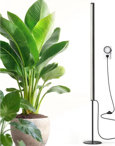 Vista 10 de Barrina Luz de Crecimiento de Pie para Plantas de Interior, 20W 2FT Luz LED de Planta de Escritorio, Colgante y de Pie, Luces de Crecimiento
