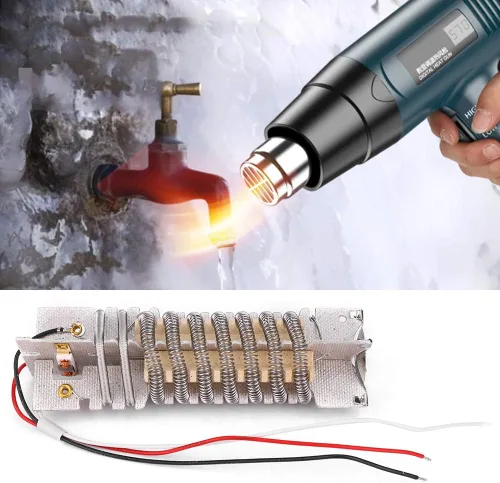 Vista 3 de LiebeWH Pistola de aire caliente Kit de reemplazo de núcleo de calefacción Pistola de soldadura 1500W DC Fuente de alimentación de soldadura