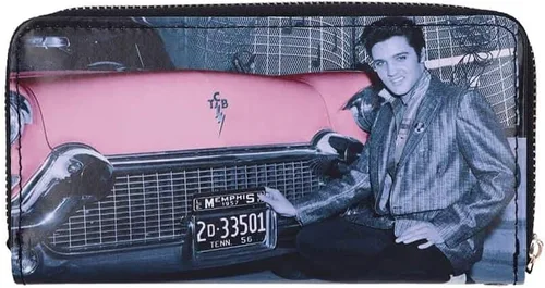 Vista 3 de Nemesis Now Elvis Pink Cadillac - Bolso para mujer, 7.5 in