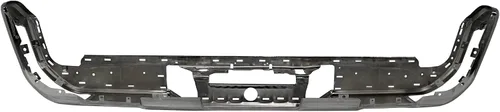 Vista 7 de BUMPERS THAT DELIVER - Barra de parachoques trasero cromada de acero compatible con Chevy Silverado GMC Sierra 1500 2019-2025 con doble escape
