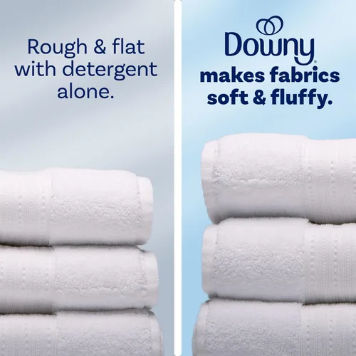Vista 5 de Suavizante líquido para telas Downy Free & Gentle, 44 fl oz, 60 cargas, hipoalergénico, acondicionador de tela líquido apto para pieles sensibles