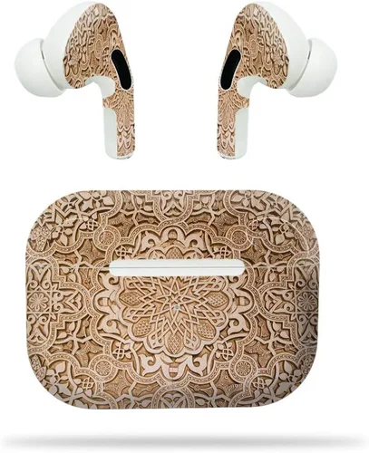 Vista 6 de MightySkins - Funda protectora de vinilo compatible con Apple Airpods Pro, diseño de cheurón azul bebé, protección duradera y única, fácil