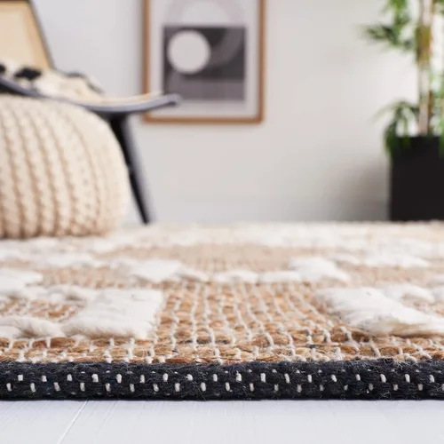 Vista 4 de SAFAVIEH Natural Fiber Collection - Alfombra de pasillo de 2 pies 3 pulgadas x 9 pies, natural y marfil, diseño de yute de tejido plano, ideal