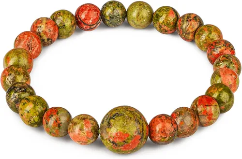 Vista 27 de Pulseras de cristal curativo para mujeres y hombres, espiritual, energía positiva y equilibrio, pulseras de cuentas de cristal natural hechas a mano