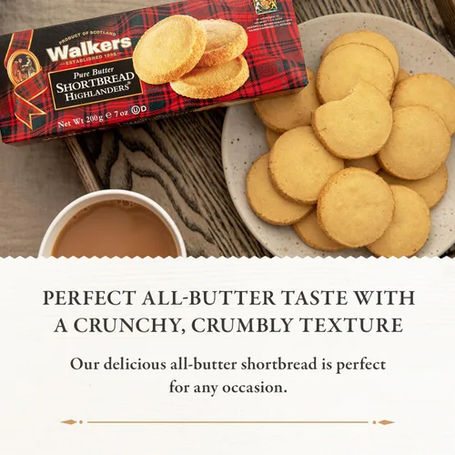 Vista 6 de Walker's Shortbread Highlanders, galletas de mantequilla pura de mantequilla, caja de 4.7 onzas (paquete de 2)