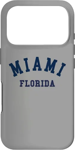 Vista 30 de Miami Florida USA State FL Varsity Style - Carcasa deportiva para iPhone 16