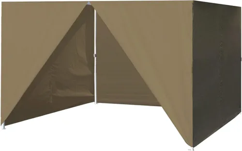 Vista 33 de Eurmax USA - Kit de paredes con cierre completo para toldo desplegable de 8x8 pies, solo 4 paredes (verde bosque)