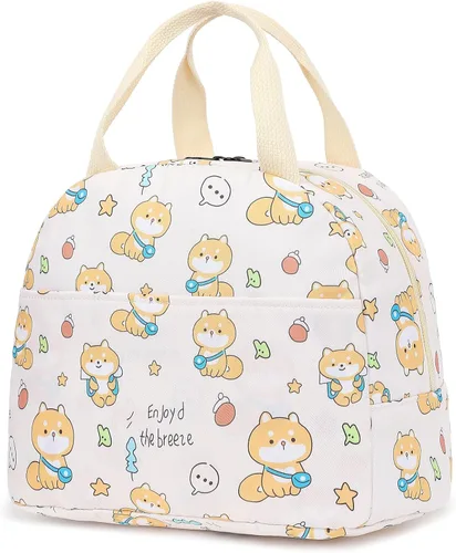 Vista 13 de Lonchera con diseño de aguacate para mujeres y niñas, con aislamiento, reutilizable, para niños, adultos, escuela, trabajo, picnic, viajes