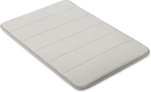 Vista 7 de Amazon Basics Tapete de baño de espuma viscoelástica absorbente y de secado rápido, 17 x 24 pulgadas, color negro