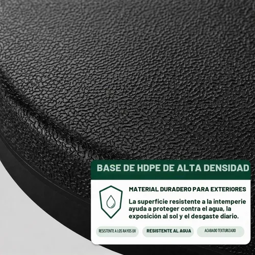 Vista 8 de Yaheetech Base de sombrilla de 4 piezas para exteriores, soporte cuadrado en voladizo relleno de agua o arena para jardín, patio trasero y piscina