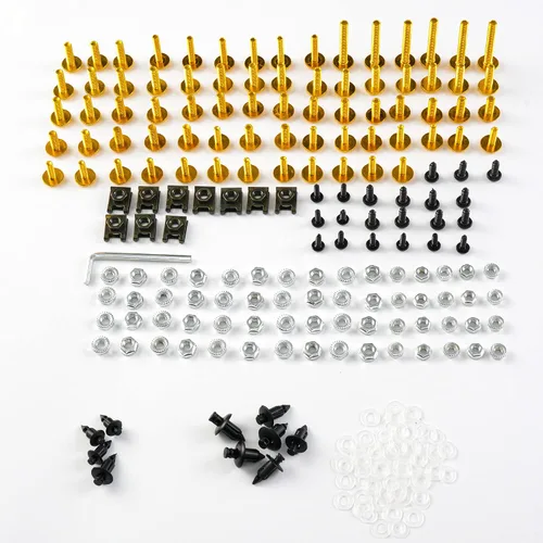 Vista 8 de Kit de pernos de carenado, tornillos, tuercas, arandelas, clips, kits de montaje de pernos de motocicleta aptos para Yamaha 2017 R6 R6 2017 2018
