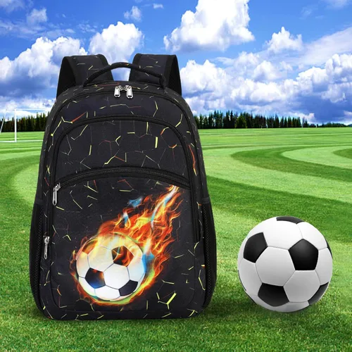 Vista 2 de LOIDOU Mochila para adolescentes y niñas, mochila escolar con lonchera y estuche para lápices, juego de bolsas escolares 3 en 1