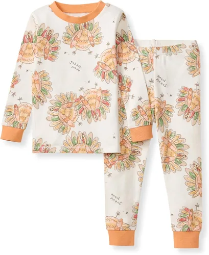 Vista 50 de Burt's Bees Baby Pijama para niña, 2 piezas, camiseta de manga larga y pantalones de algodón orgánico