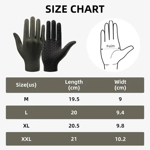 Vista 6 de ROCKBROS Cycling Gloves Mountain Bike Gloves Full Finger Cycling Gloves Anti-Slip Bicycle Gloves for Men Women Cycling Sports