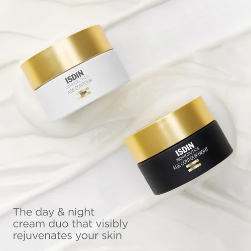 Vista 9 de ISDIN Isdinceutics Age Contour Crema reafirmante y rejuvenecedora - Hidratante facial con niacinamida. Reduce visiblemente las arrugas, 18.1 onzas.
