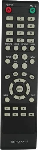 Vista 4 de Mando a Distancia de Repuesto Compatible con Insignia TV NS-24E40SNA14 NS-32D20SNA14 24" LED Televisión