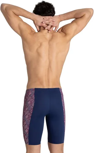 Vista 3 de Arena Men's Team Color Print Jammer Athletic Training Swimsuit Bathing Suit