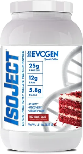 Vista 15 de Evogen Isoject - Proteína aislada de suero Polvo de proteína de suero ultrapura con enzimas Ignitor, BCAAs y EAAs Absorción y recuperación