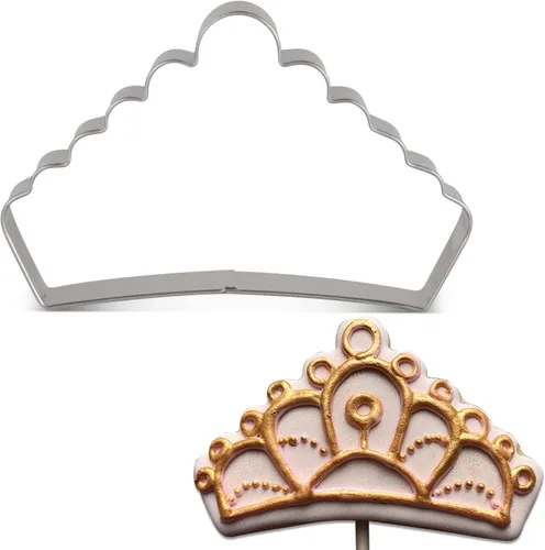 Vista 5 de LILIAO Cortador de galletas Princess Crown - 4,3 x 2,6 - Acero inoxidable