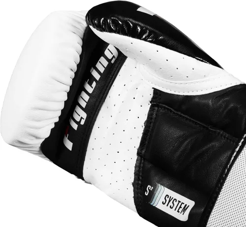 Vista 3 de Fighting Sports S2 Gel Power Sparring Guantes Blanco/Negro, 14 oz