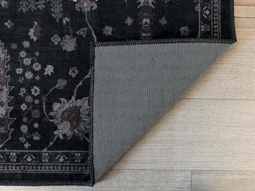 Vista 4 de GLN Rugs Traditional Collection - Alfombra de felpilla lavable a máquina, tradicional lavable, antideslizante, alfombra de felpilla de pelo corto