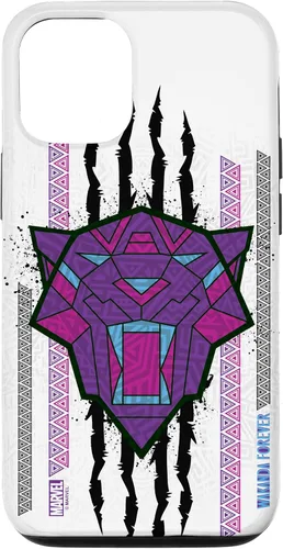 Vista 26 de Funda para iPhone 16 Marvel Black Panther: Wakanda Forever Tribal Logo Panther