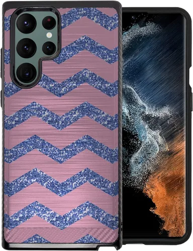 Vista 8 de Cases on Deck CasesOnDeck - Funda ajustable compatible con Samsung Galaxy S22 Ultra / S22 Ultra, armadura cepillada, funda híbrida con agarre