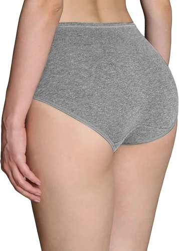 Vista 4 de Ropa interior de algodón para mujer, de talle medio, no marca la cintura, cobertura completa, lencería y ropa interior para mujer - paquete múltiple