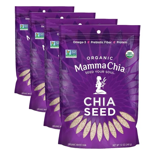 Vista 11 de Mamma Chia Semillas de chía orgánicas, color negro, 12 onzas (paquete de 1)