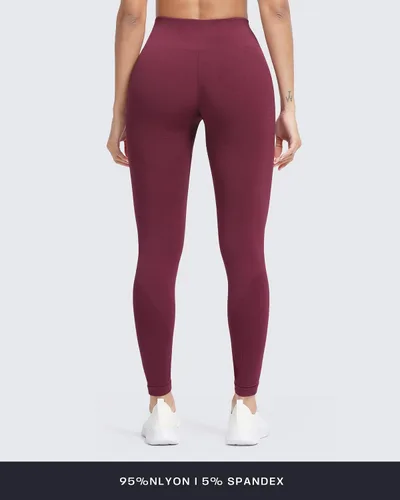 Vista 3 de Aoxjox Leggings sin costuras para mujer, con control de abdomen, de carbono, para entrenamiento, gimnasio, deporte, pantalones de yoga activos, 25