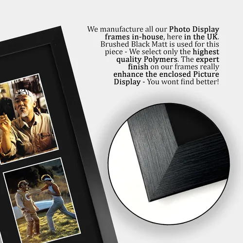 Vista 6 de HWC Trading Ralph Macchio & Pat Morita The Karate Kid Gifts Impreso Firmado Autograph Picture Display para fanáticos de recuerdos de películas, 16 x