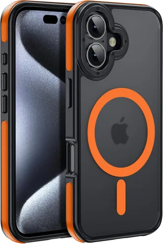 Vista 67 de Funda magnética para iPhone Air con protector de lente de cámara, protección grado militar de 10 pies, compatible con funda MagSafe Slim para iPhone