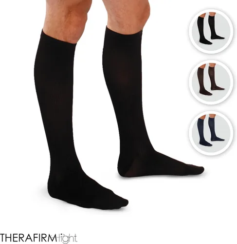 Vista 2 de Calcetines acanalados para hombre con compresión ligera (10-15mmHg)