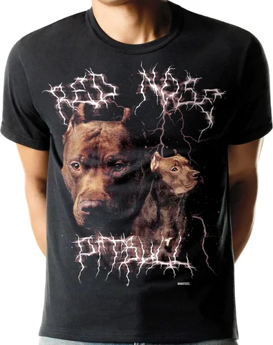 Vista 40 de Camiseta de Heavy Metal de los 80s con Animal en Negro - 100% Algodón - para Hombre y Mujer