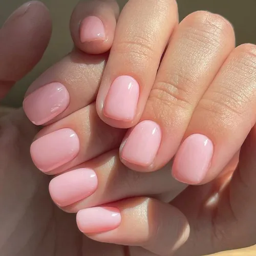 Vista 13 de GLAMERMAID - Uñas postizas cortas a presión con perlas blancas, uñas Perla Angélica