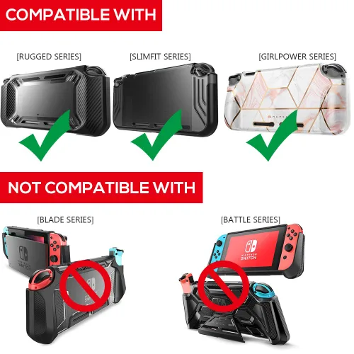 Vista 9 de Mumba Carrying Case for Nintendo Switch OLED & Nintendo Switch, Deluxe Protective Travel Carry Case Pouch for Nintendo Switch Console & Accessories
